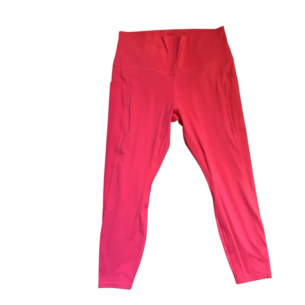 Lululemon High-Waisted Leggings – Bright Pink – Size 14 – Excellent Condition
